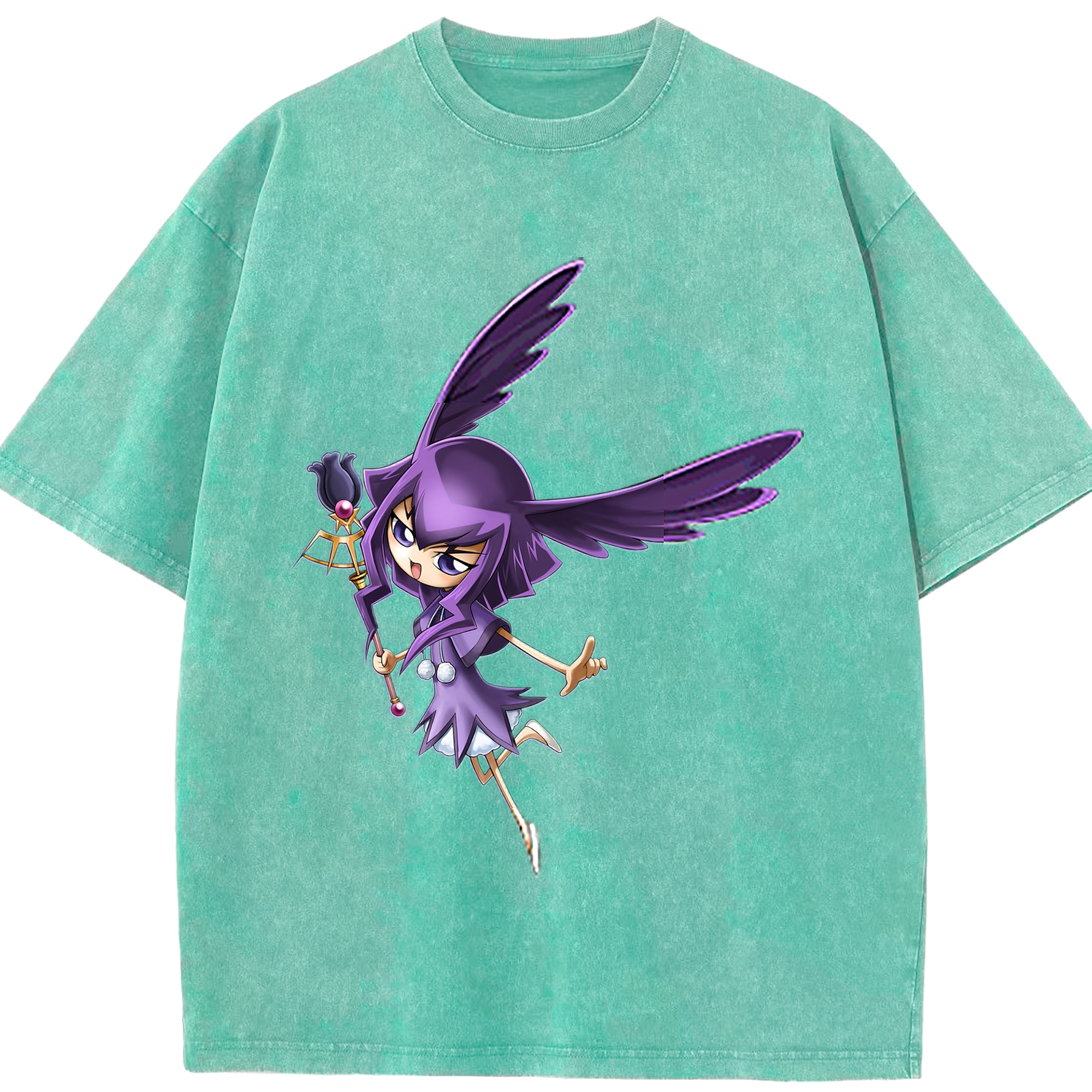 （画像用） 遊☆戯☆王 Yu-Gi-Oh! 綿100% ヴィンテージ風 半袖Tシャツ（フロントプリント）